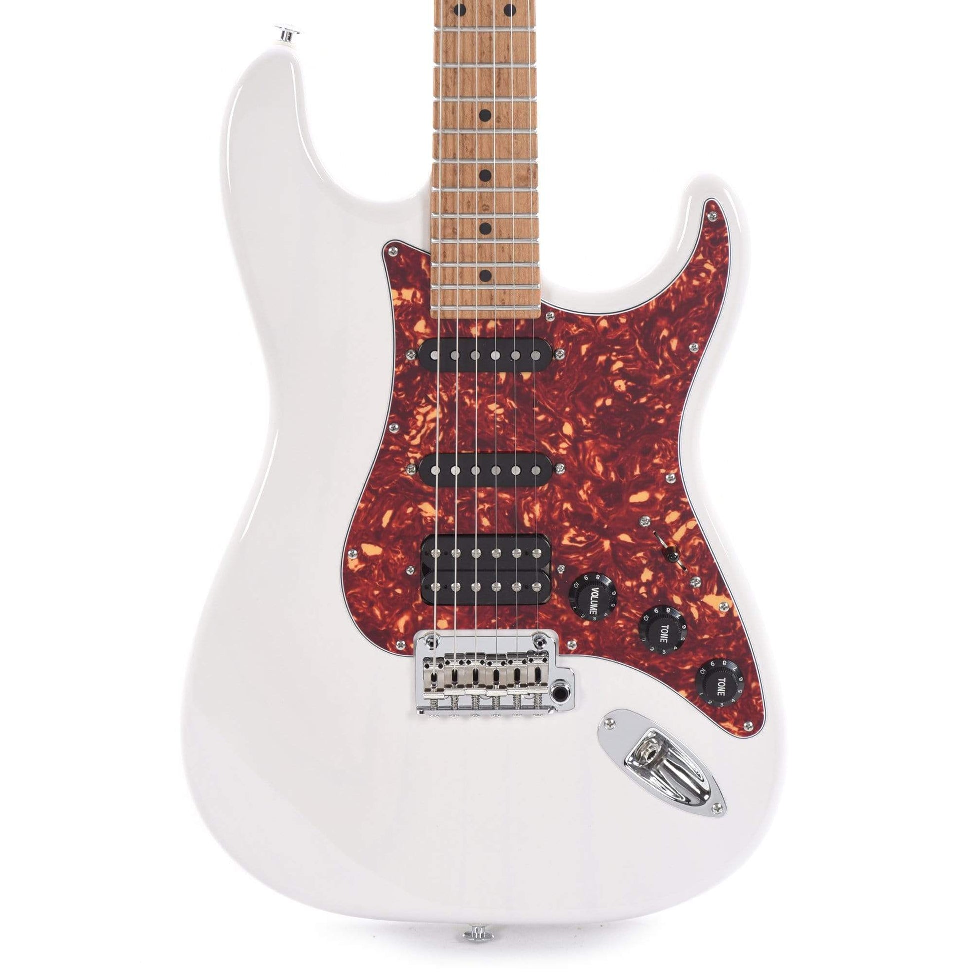Suhr Limited Edition Classic S Paulownia HSS Trans White w/AAA Roasted Birdseye Neck Electric Guitars / Solid Body