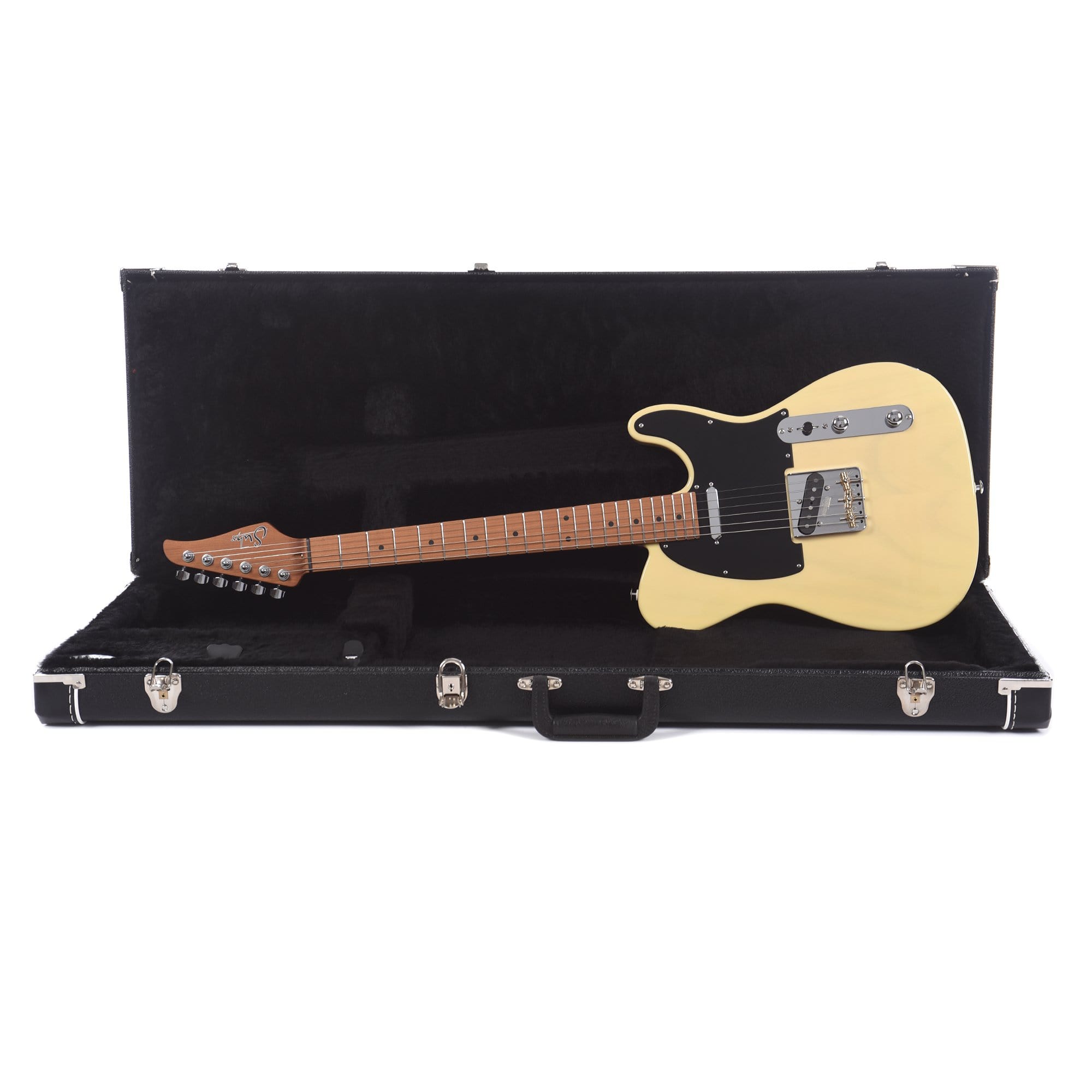 Suhr Limited Edition Classic T SS Paulownia Trans Vintage Yellow Wilkinson 3 Saddle SSCII Electric Guitars / Solid Body