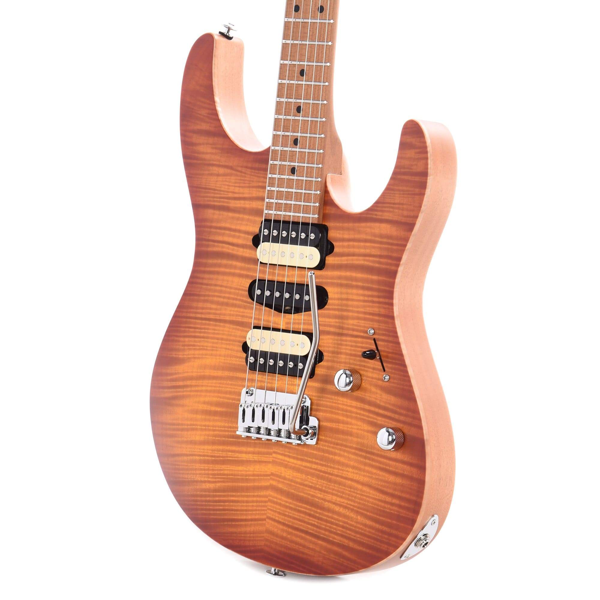 Suhr Limited Edition Modern Satin Flame HSH Honey Burst Electric Guitars / Solid Body