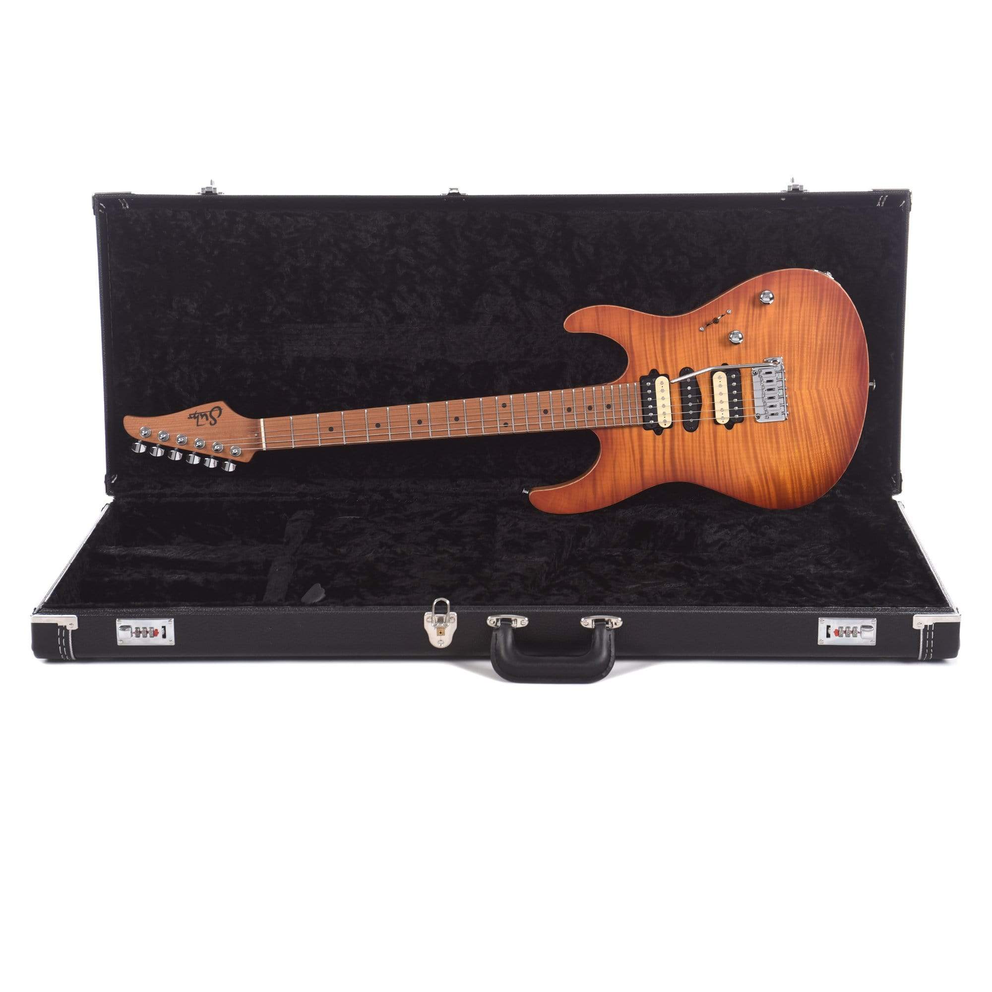 Suhr Limited Edition Modern Satin Flame HSH Honey Burst Electric Guitars / Solid Body