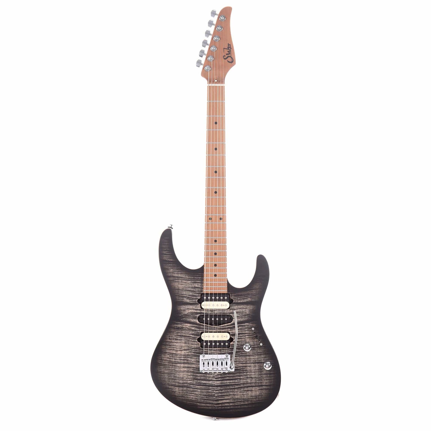 Suhr Limited Edition Modern Satin Flame HSH Trans Charcoal Burst Electric Guitars / Solid Body