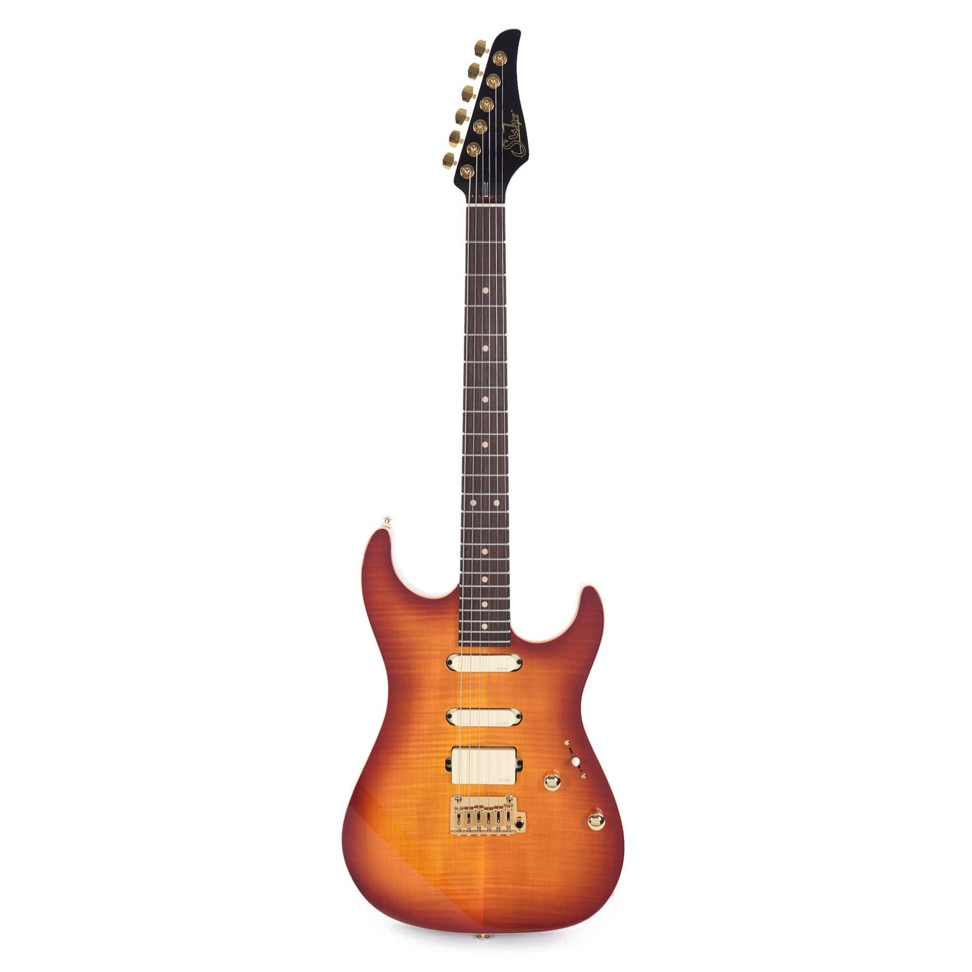 Suhr Limited Edition Standard Legacy EMG HSS Aged Cherry Burst Okoume/Curly Maple Electric Guitars / Solid Body