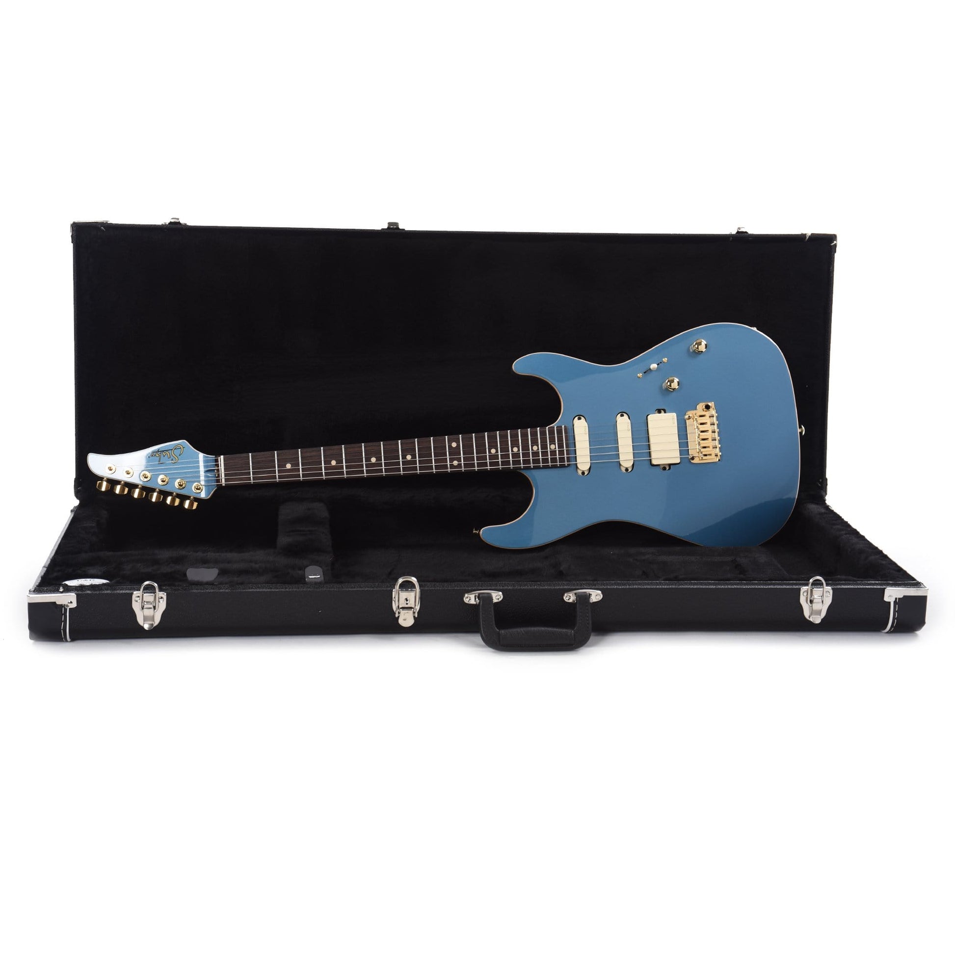 Suhr Limited Edition Standard Legacy EMG HSS Pelham Blue Okoume/Maple Electric Guitars / Solid Body
