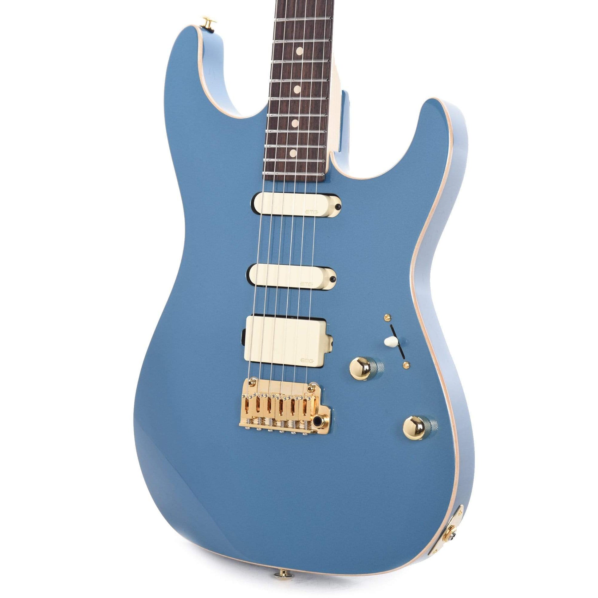 Suhr Limited Edition Standard Legacy EMG HSS Pelham Blue Okoume/Maple Electric Guitars / Solid Body