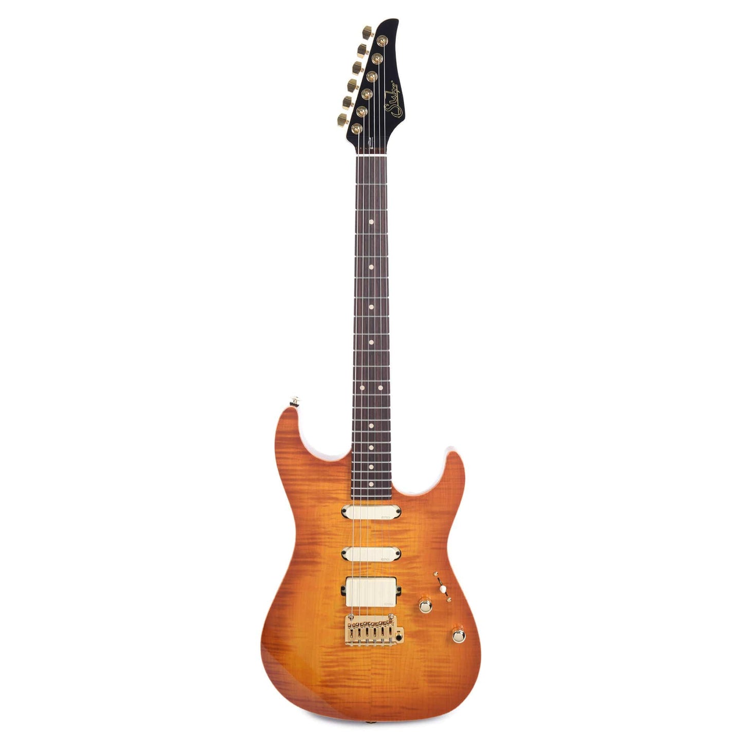 Suhr Limited Edition Standard Legacy EMG HSS Suhr Burst Okoume/Curly Maple Electric Guitars / Solid Body