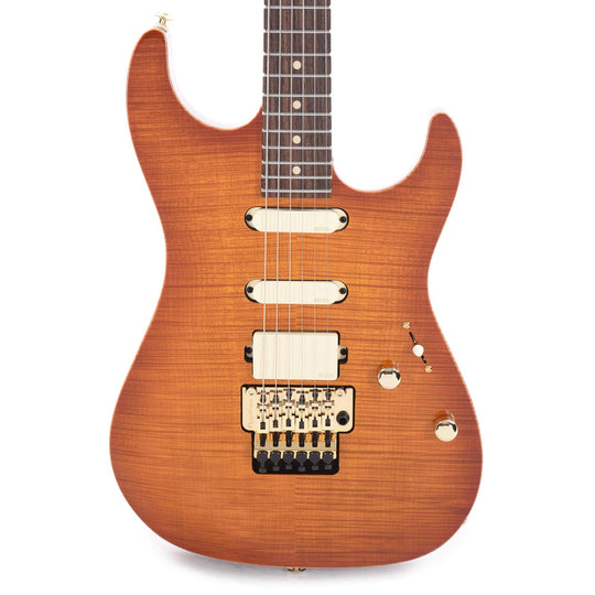 Suhr Limited Edition Standard Legacy EMG HSS Suhr Burst Okoume/Curly Maple w/Original Floyd Rose Electric Guitars / Solid Body