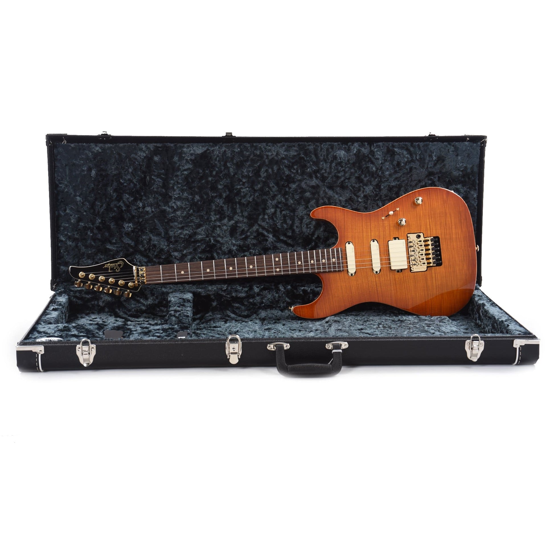 Suhr Limited Edition Standard Legacy EMG HSS Suhr Burst Okoume/Curly Maple w/Original Floyd Rose Electric Guitars / Solid Body