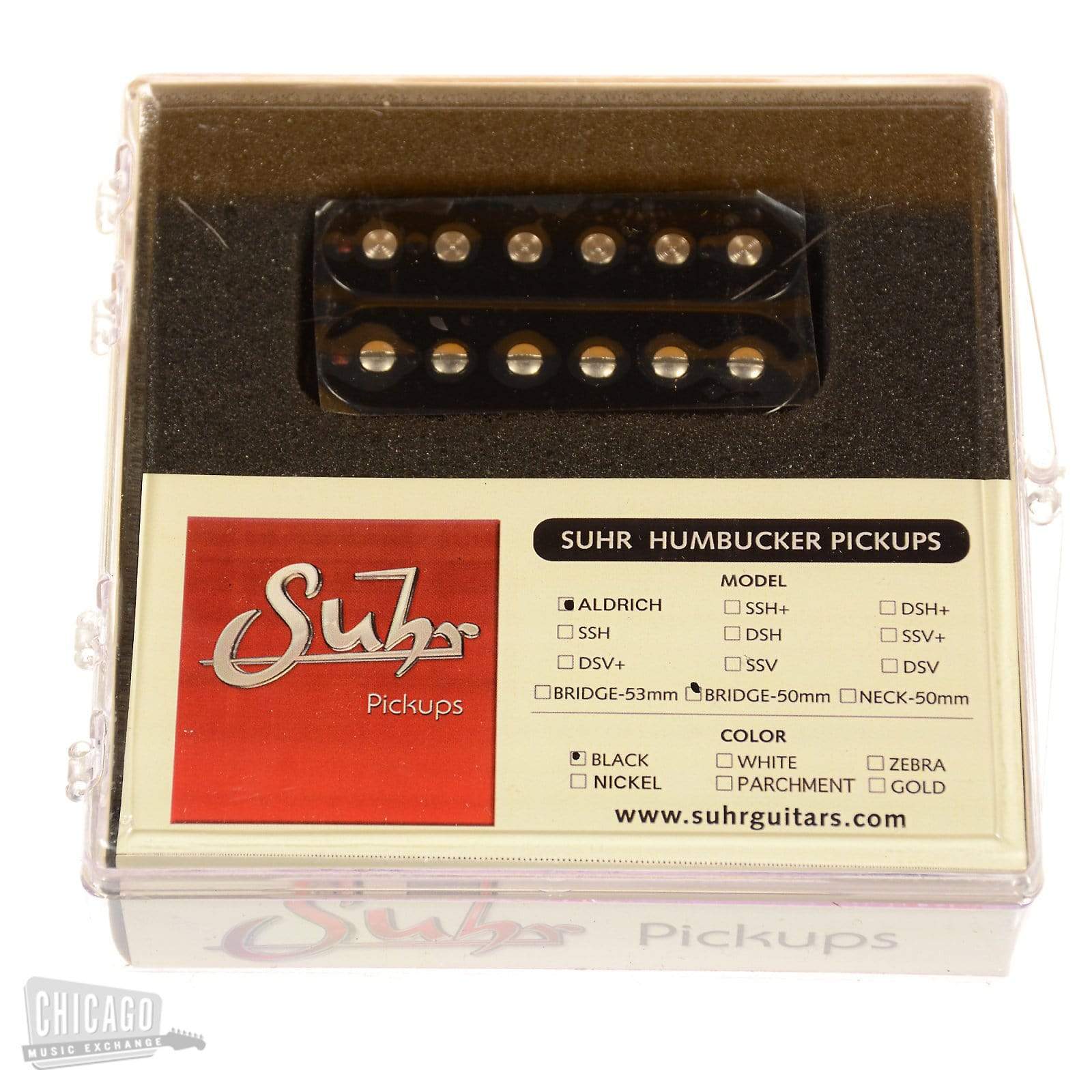 Suhr Humbucker Aldrich Bridge 50mm Black Parts / Guitar Pickups