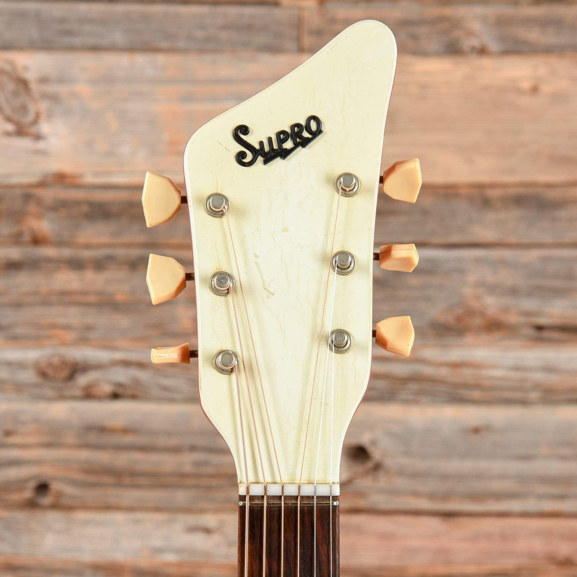 Supro Folkstar Red 1960s Acoustic Guitars / Resonator