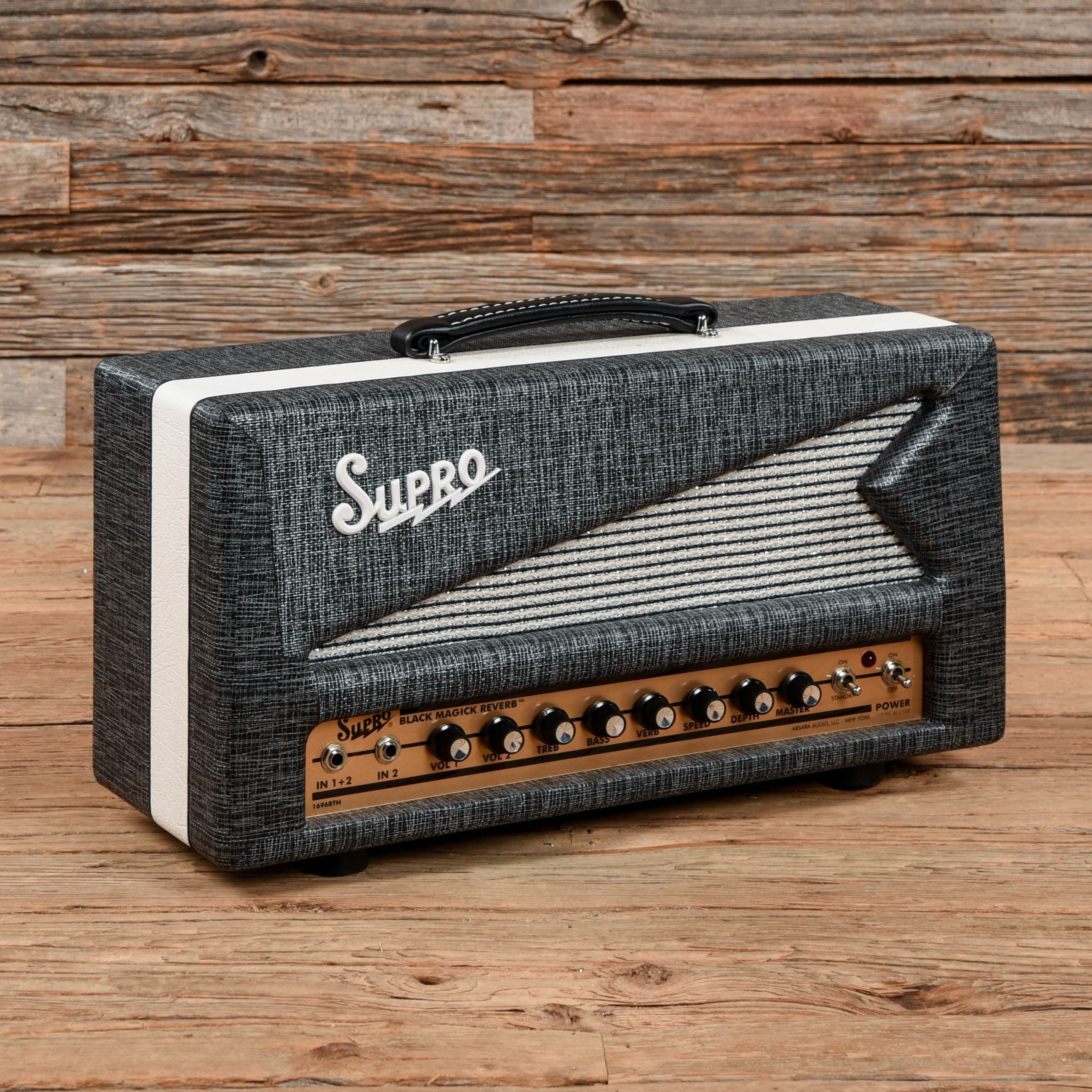 Supro 1696RTH Black Magick Reverb Head Amps / Guitar Cabinets