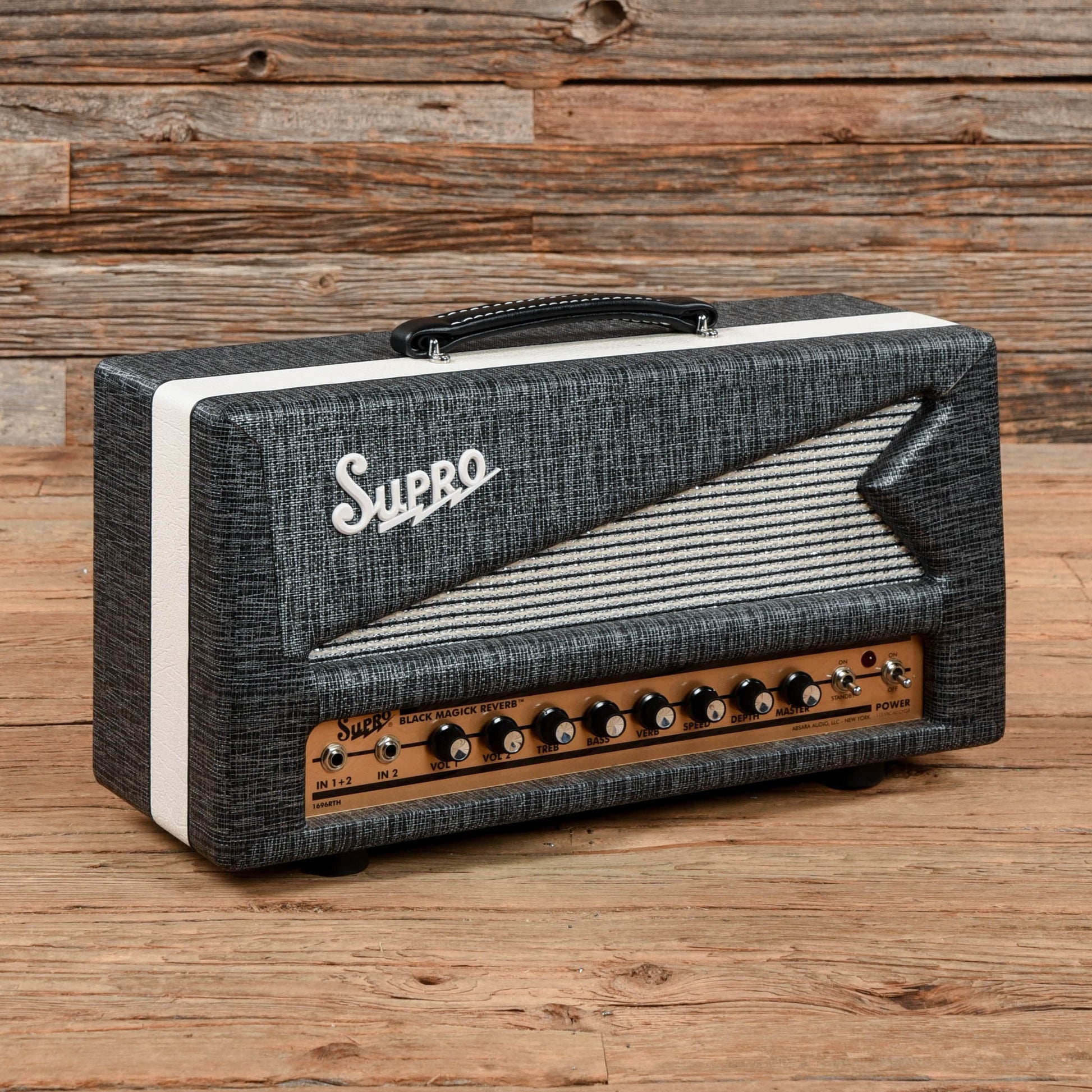 Supro 1696RTH Black Magick Reverb Head Amps / Guitar Cabinets