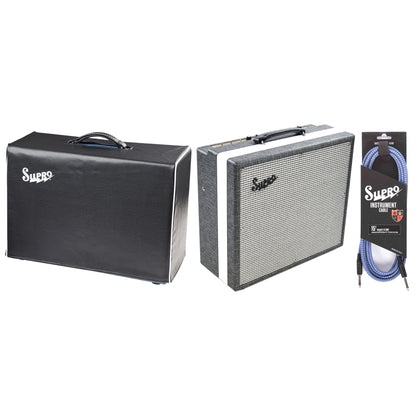 Supro Statesman 2 Channel 50 Watt Combo Bundle w/ Supro Amp Cover and 15' Instrument Cable Amps / Guitar Combos