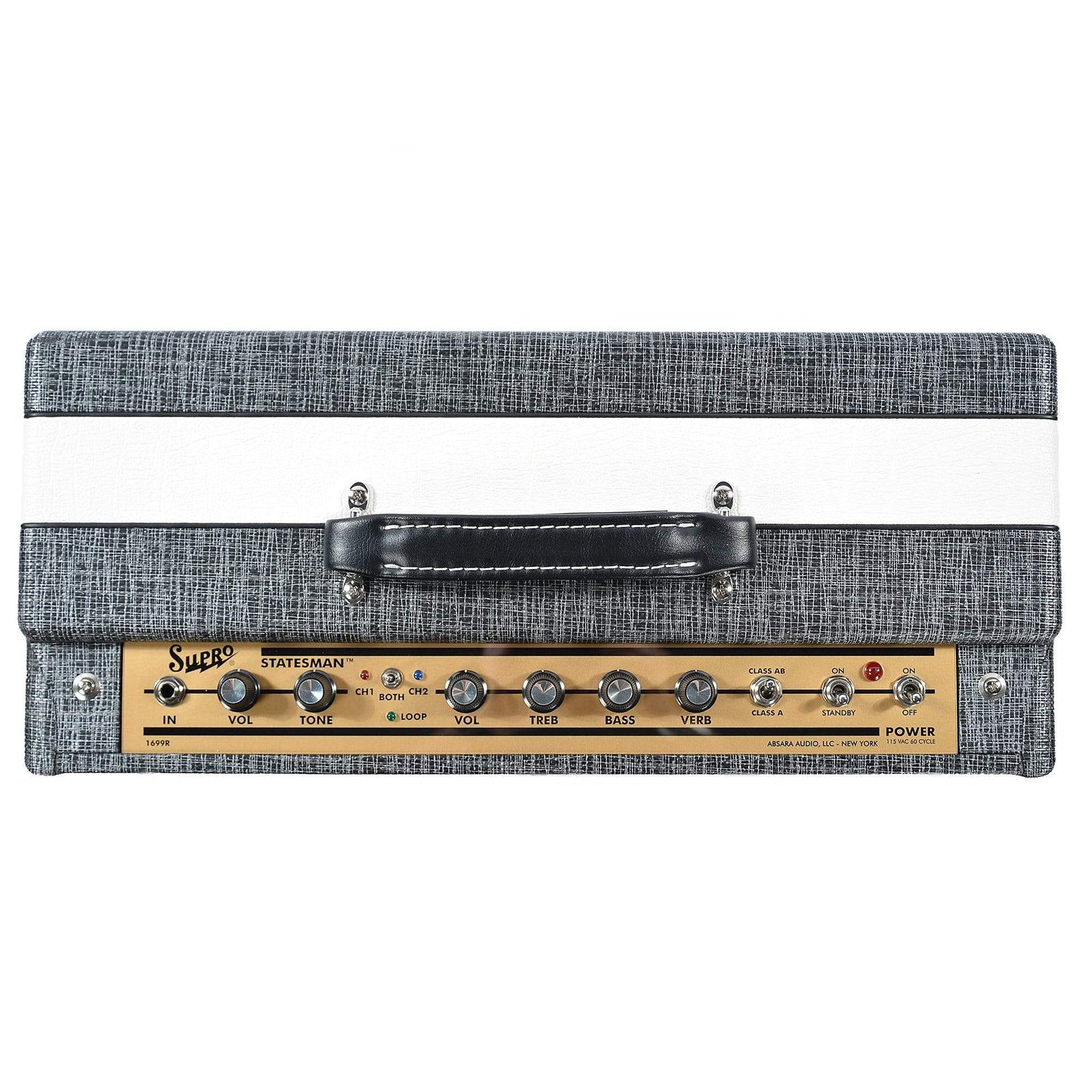 Supro Statesman 2 Channel 50 Watt Combo Bundle w/ Supro Amp Cover and 15' Instrument Cable Amps / Guitar Combos