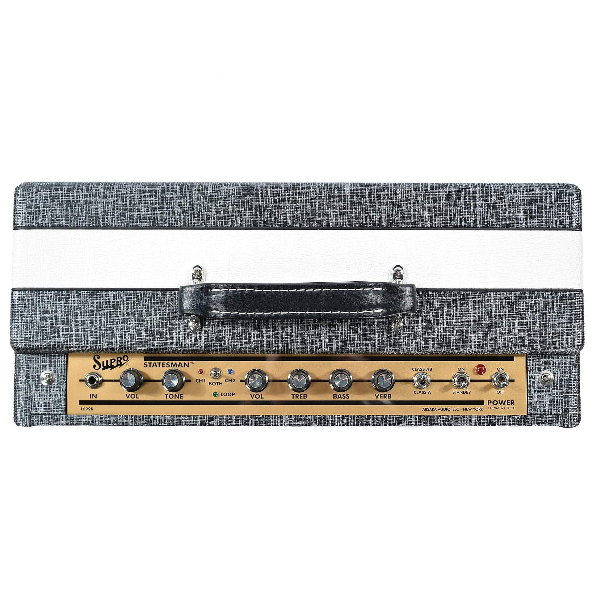 Supro Statesman 2 Channel 50 Watt Combo Bundle w/ Supro Amp Cover and 15' Instrument Cable Amps / Guitar Combos