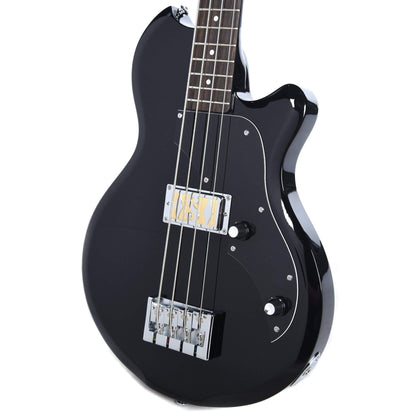 Supro Huntington I Bass Jet Black Bundle w/ Supro 15' Instrument Cable and Gig Bag Bass Guitars / 4-String