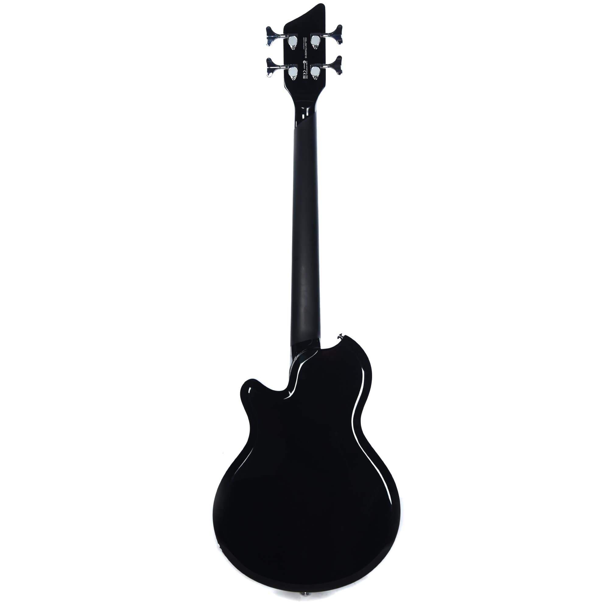 Supro Huntington I Bass Jet Black Bundle w/ Supro 15' Instrument Cable and Gig Bag Bass Guitars / 4-String