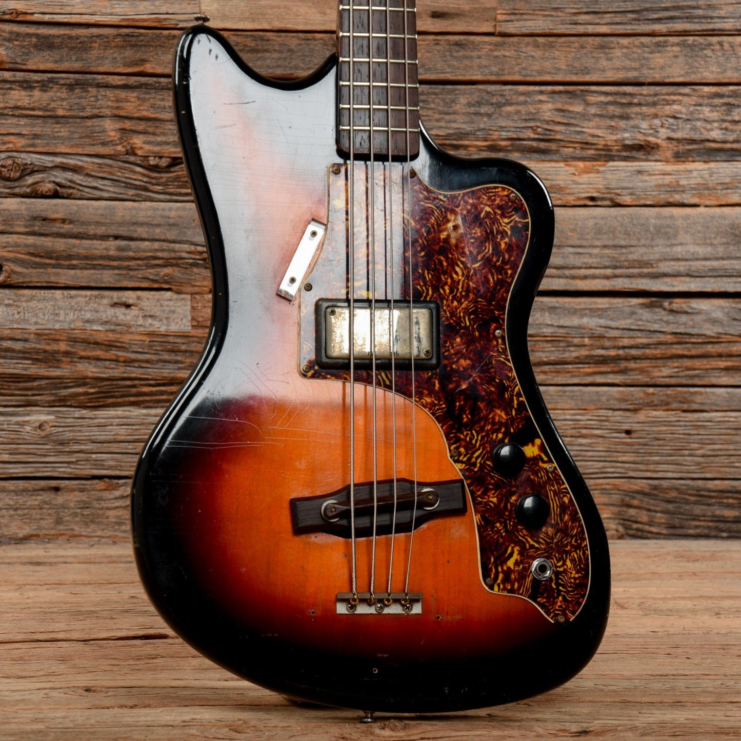 Supro Taurus Vintage Sunburst 1960s Bass Guitars / 4-String