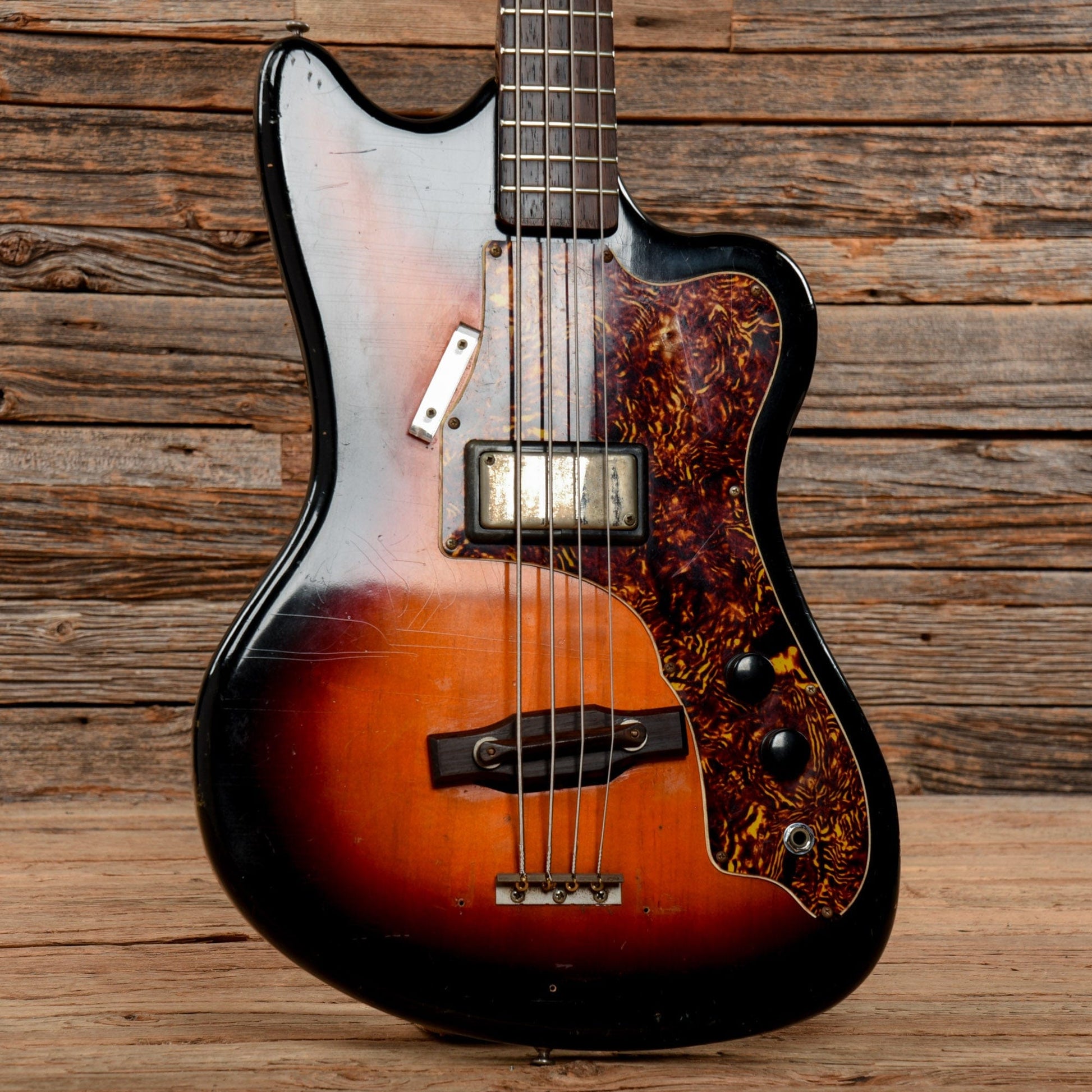 Supro Taurus Vintage Sunburst 1960s Bass Guitars / 4-String