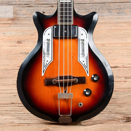 Supro Pocket Bass Sunburst 1960s Bass Guitars / Short Scale