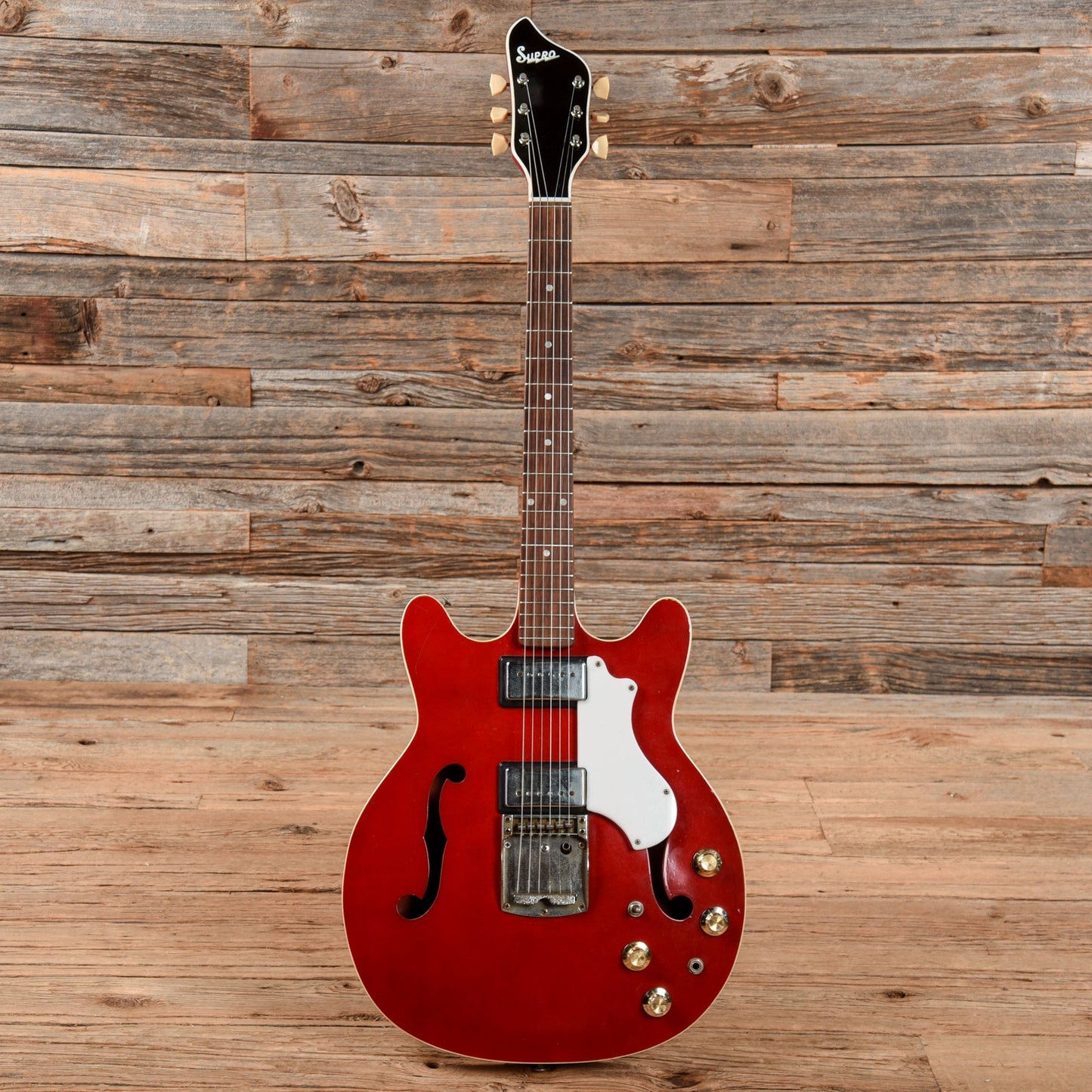 Supro Coronado Red 1968 Electric Guitars / Hollow Body