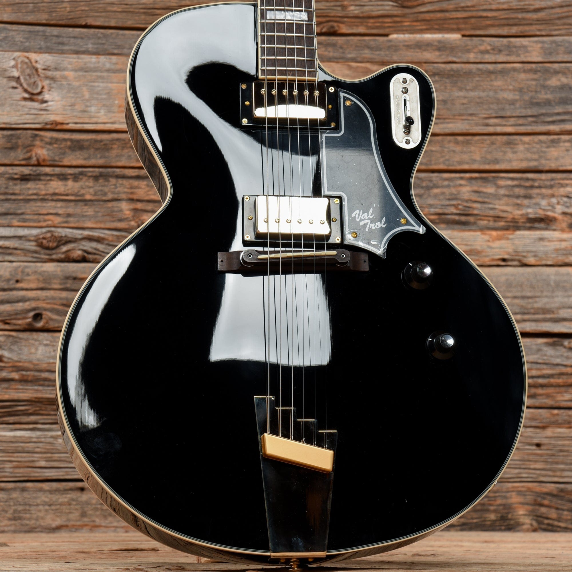 Supro Val Trol Prototype Black Electric Guitars / Hollow Body