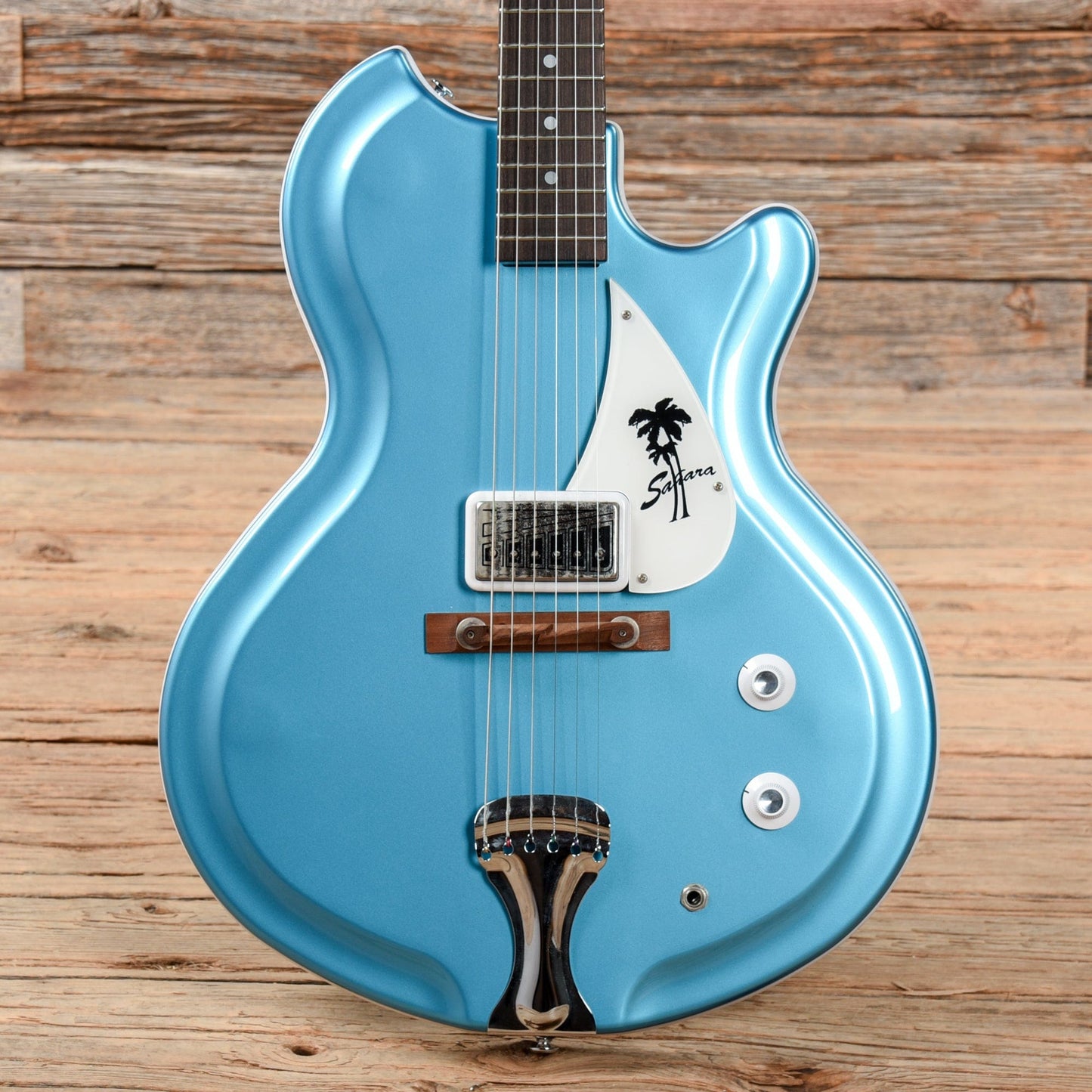 Supro 1570WB Sahara Single Pickup Americana Series Wedgewood Blue Metallic 2017 Electric Guitars / Semi-Hollow