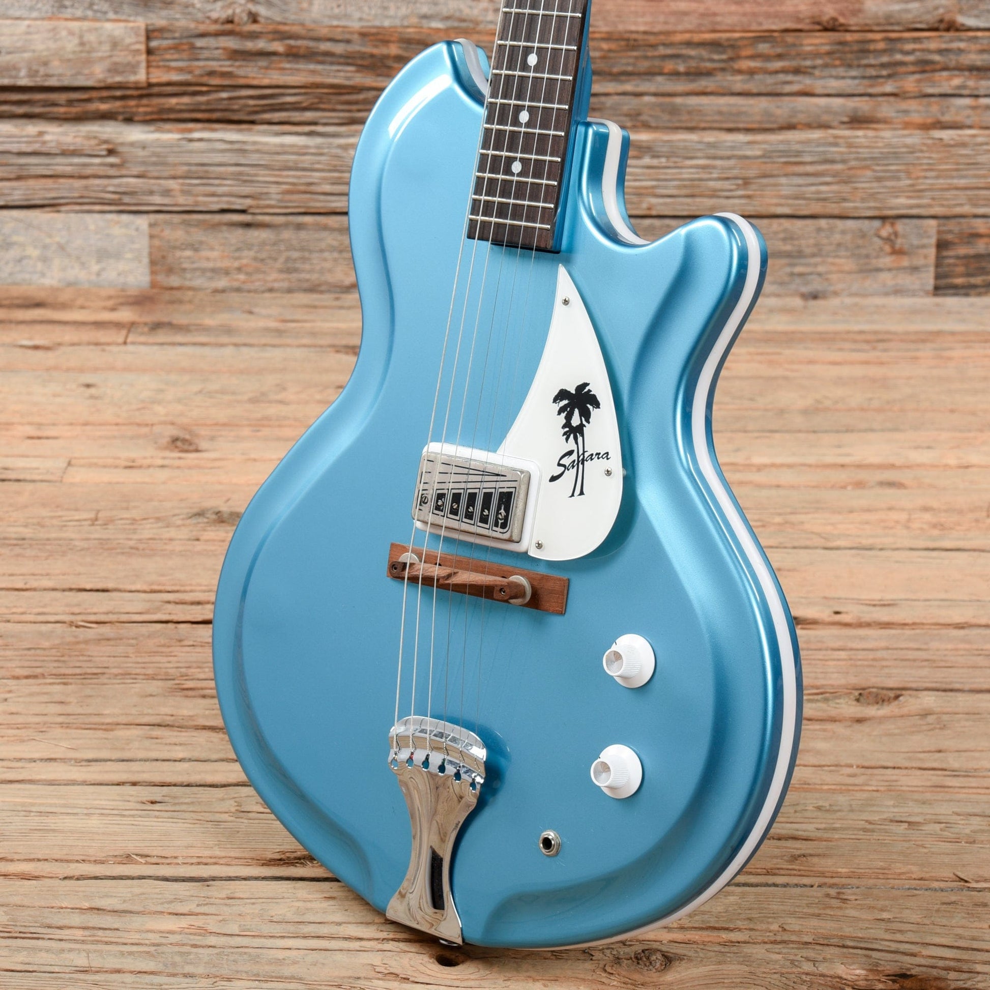 Supro 1570WB Sahara Single Pickup Americana Series Wedgewood Blue Metallic 2017 Electric Guitars / Semi-Hollow