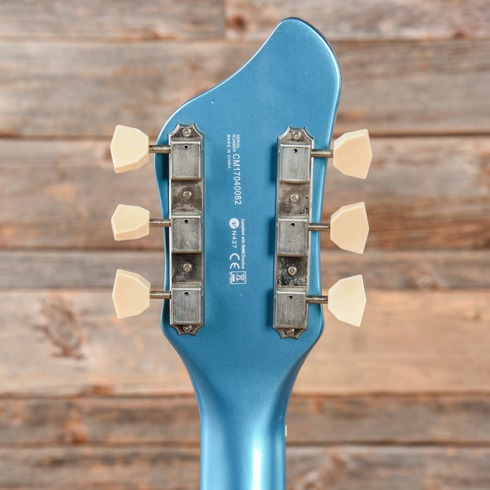 Supro 1570WB Sahara Single Pickup Americana Series Wedgewood Blue Metallic 2017 Electric Guitars / Semi-Hollow