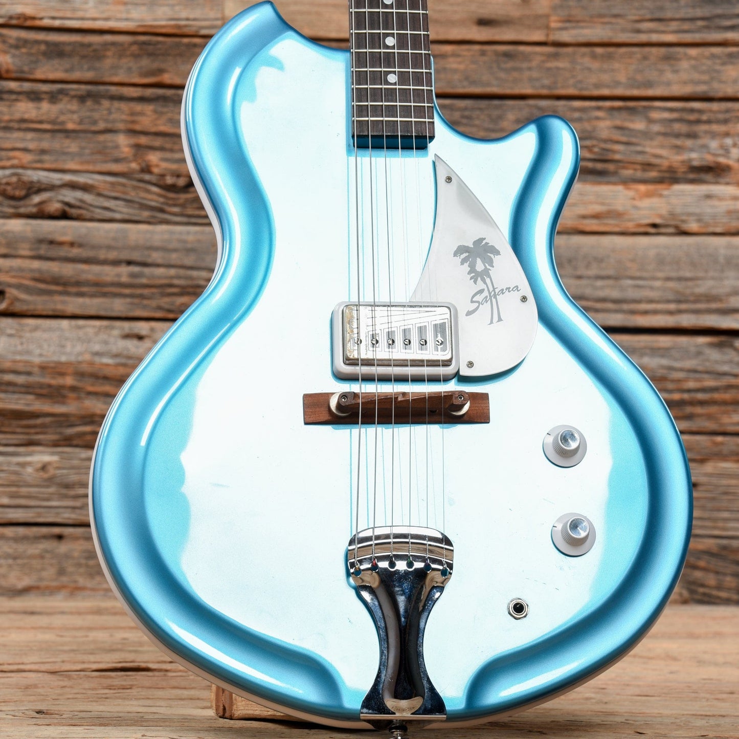 Supro 1570WB Sahara Single Pickup Americana Series Wedgewood Blue Metallic 2017 Electric Guitars / Semi-Hollow