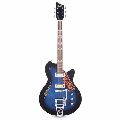 Supro 2052ABB7 Clermont Midnight Blueburst w/Bigsby Electric Guitars / Semi-Hollow