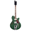 Supro 2054BGB7 Conquistador Trans Racing Green w/Bigsby Electric Guitars / Semi-Hollow