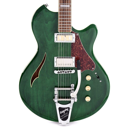 Supro 2054BGB7 Conquistador Trans Racing Green w/Bigsby Electric Guitars / Semi-Hollow
