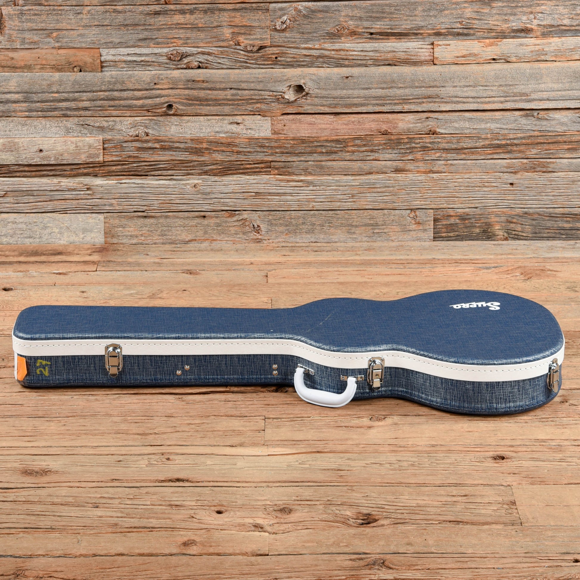 Supro 1224DBHT Limited Edition David Bowie 1961 Dual Tone Hardtail White Electric Guitars / Solid Body