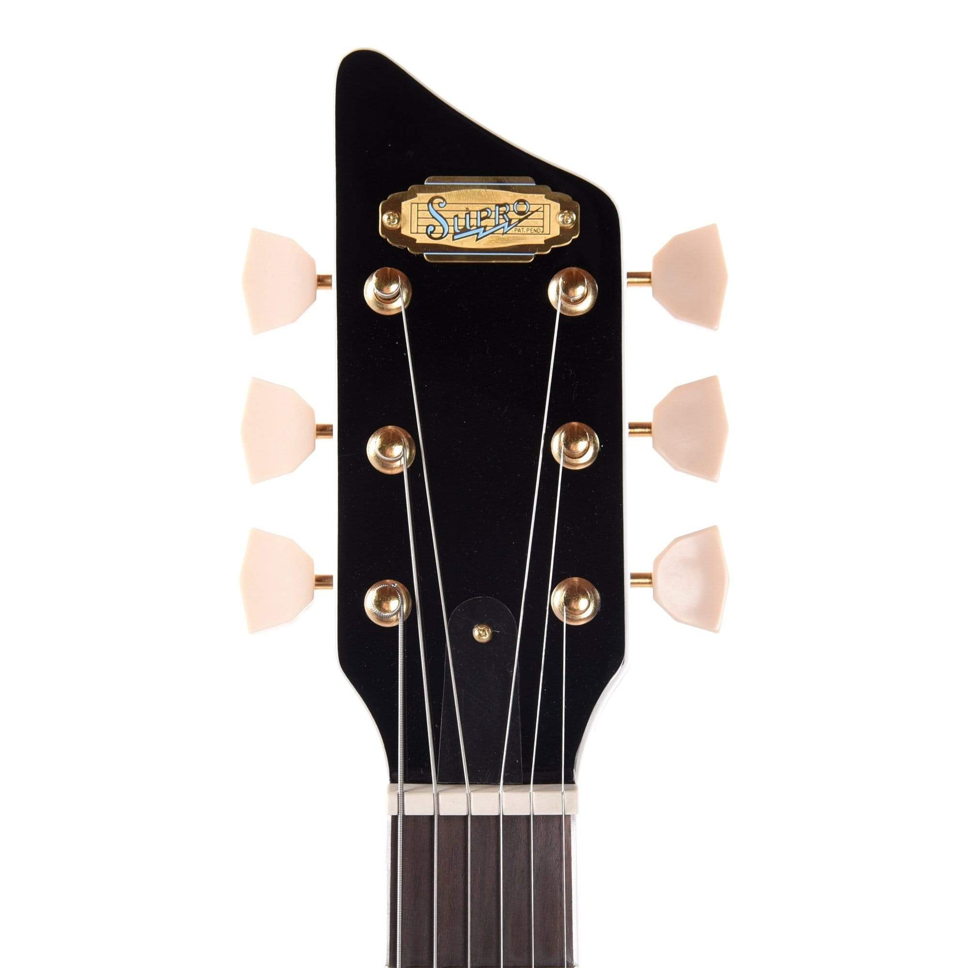 Supro 1275JB Tri Tone Jet Black w/Brushed Gold Hardware Electric Guitars / Solid Body