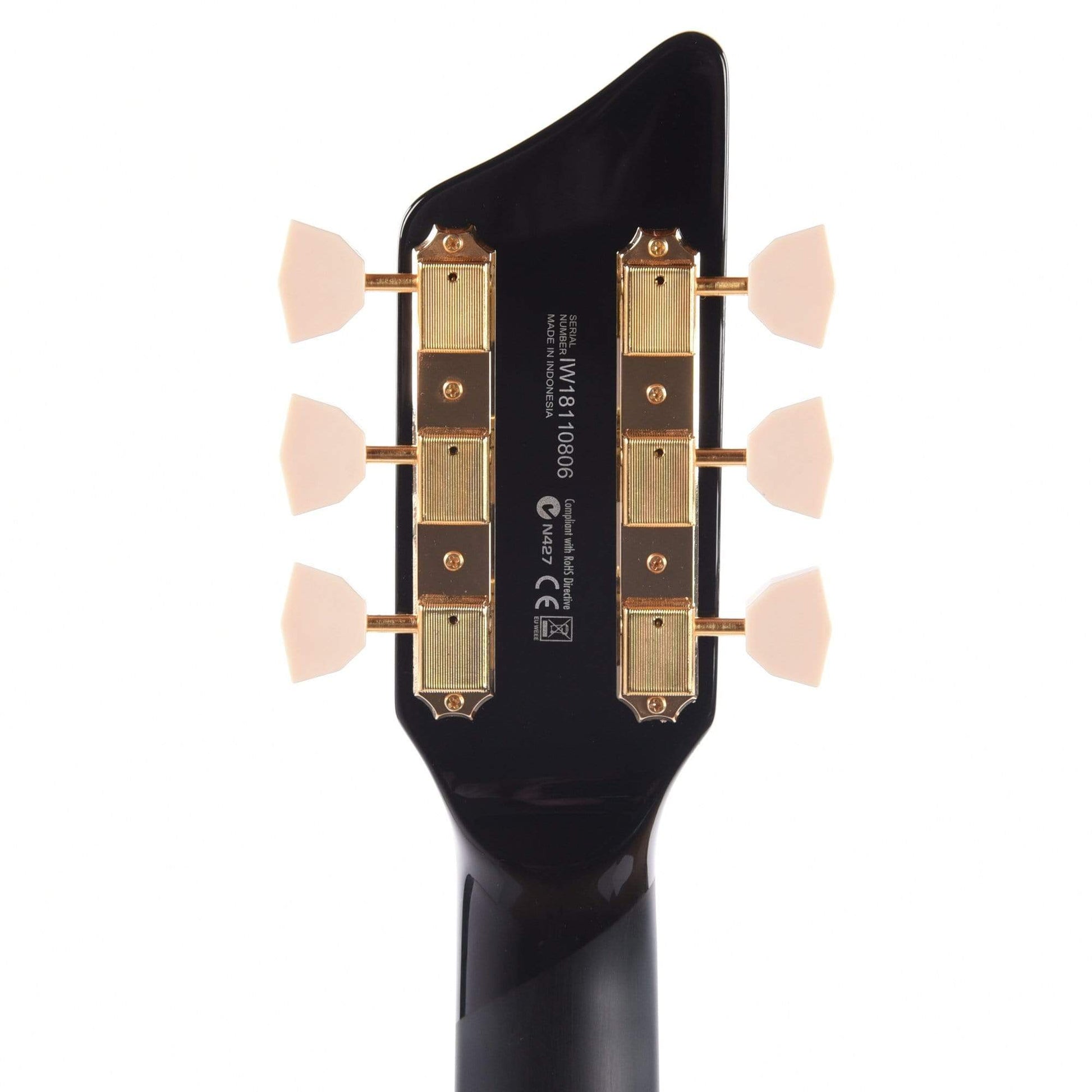 Supro 1275JB Tri Tone Jet Black w/Brushed Gold Hardware Electric Guitars / Solid Body