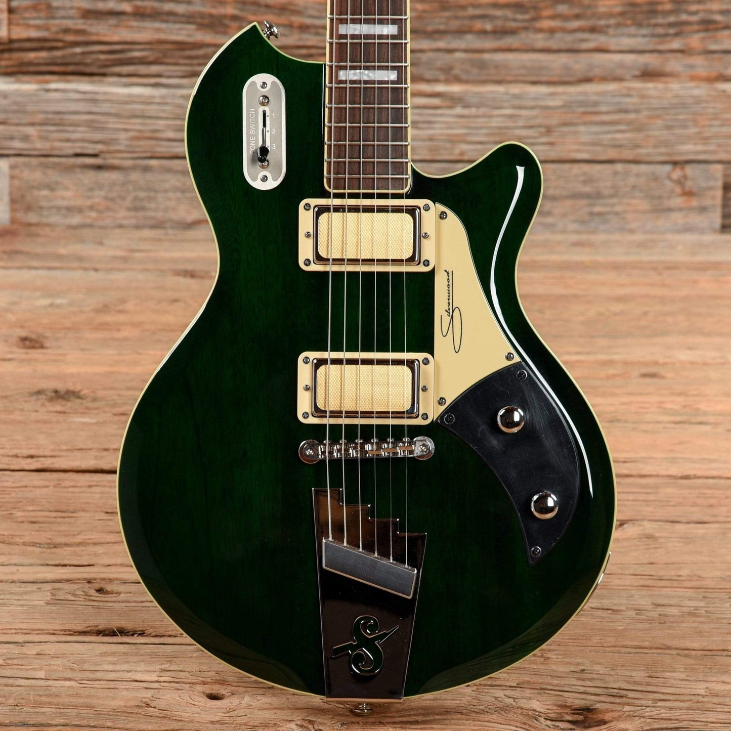 Supro 1296 Silverwood Trans British Racing Green 2019 Electric Guitars / Solid Body