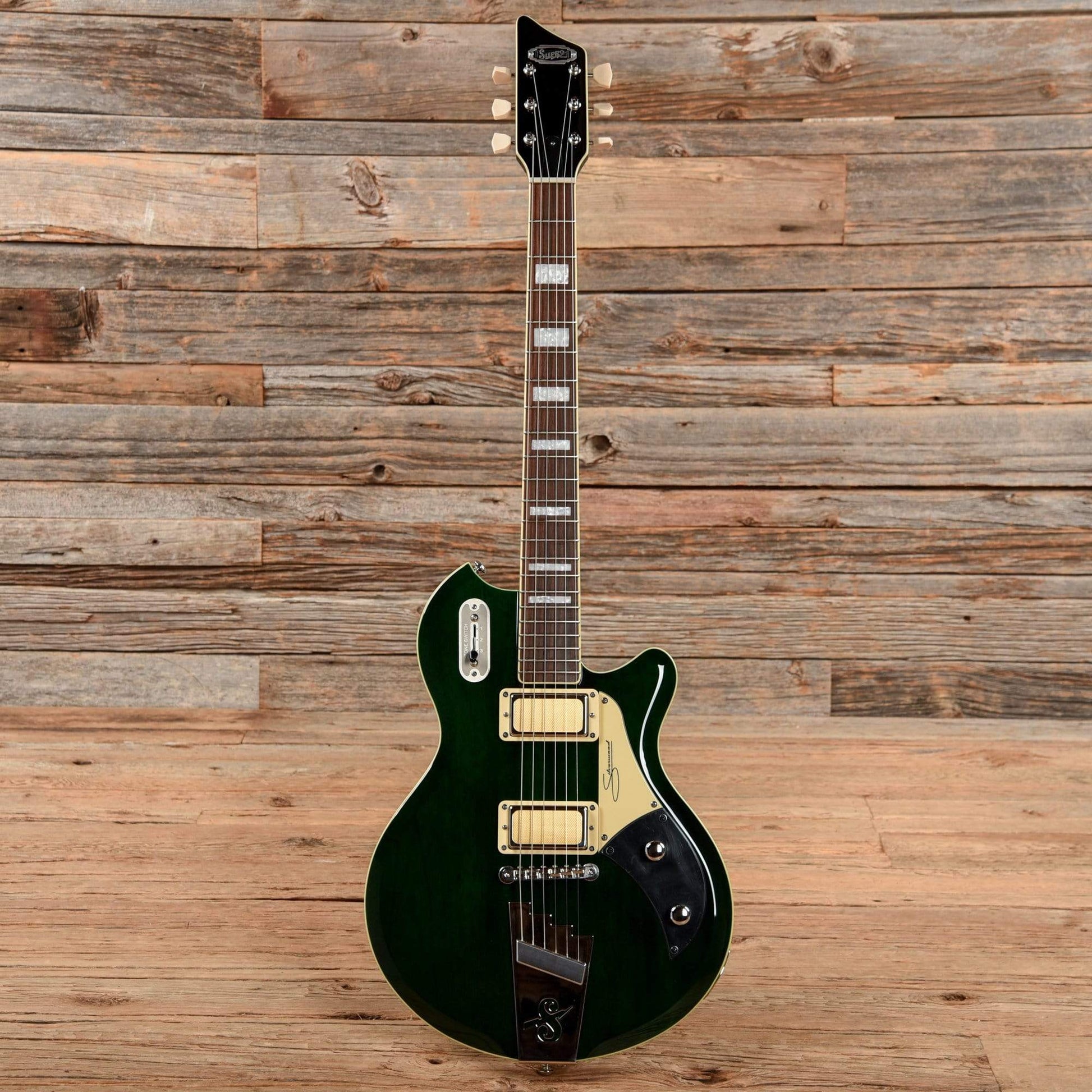 Supro 1296 Silverwood Trans British Racing Green 2019 Electric Guitars / Solid Body