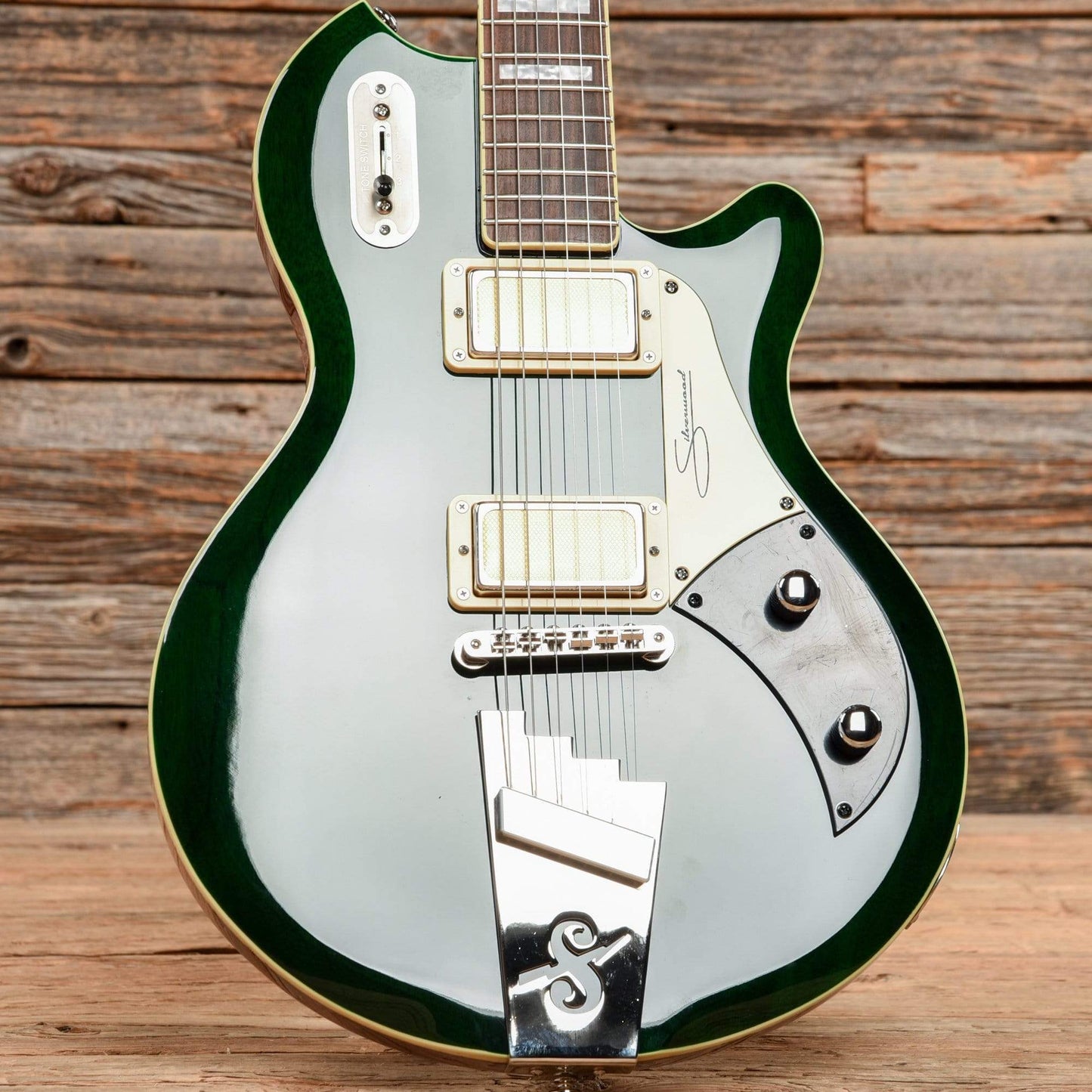 Supro 1296 Silverwood Trans British Racing Green 2019 Electric Guitars / Solid Body