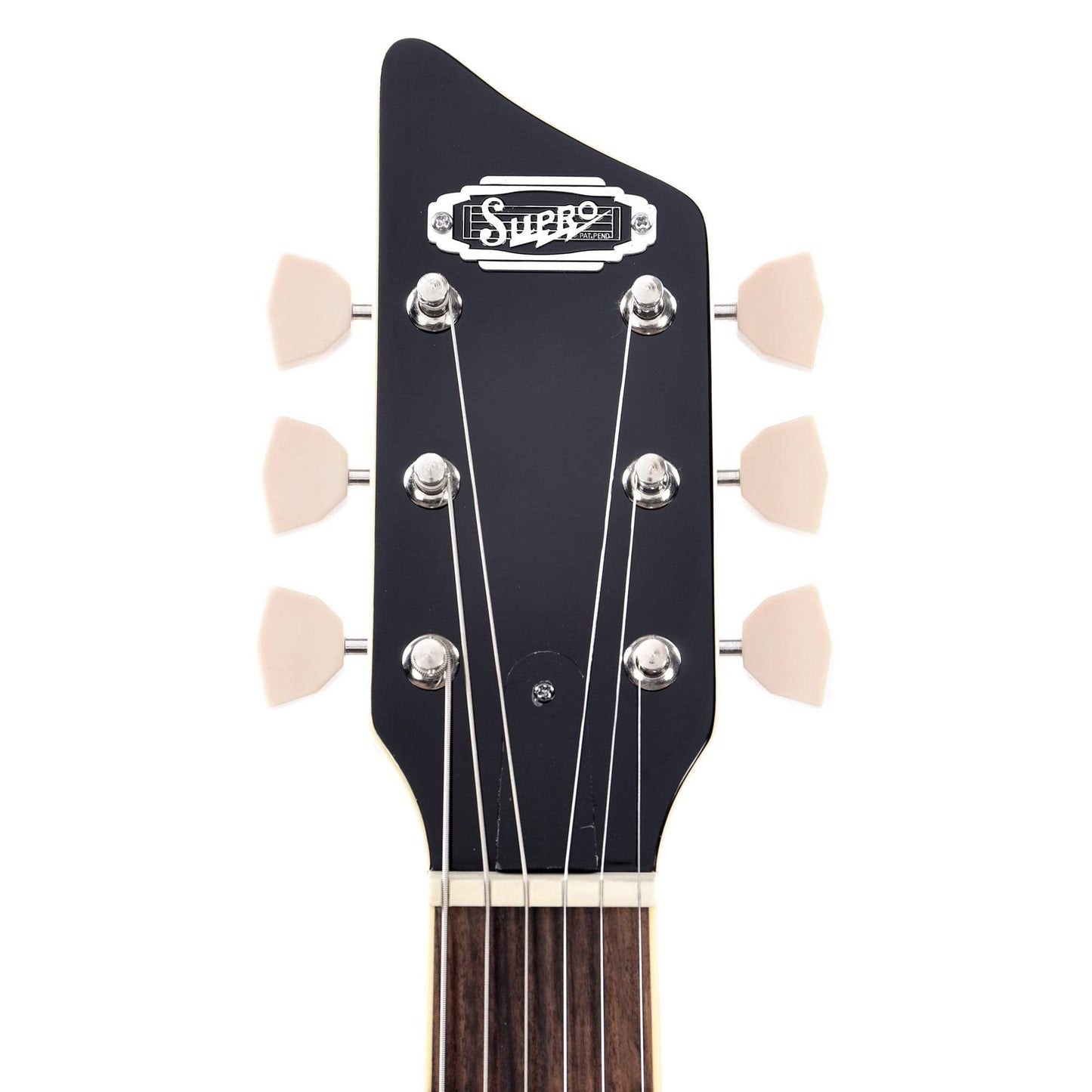 Supro 1296AB Silverwood Trans Daphne Blue Electric Guitars / Solid Body