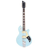 Supro 1296AB Silverwood Trans Daphne Blue Electric Guitars / Solid Body
