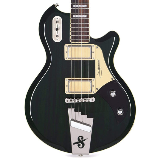 Supro 1296BG Silverwood Trans Racing Green Electric Guitars / Solid Body