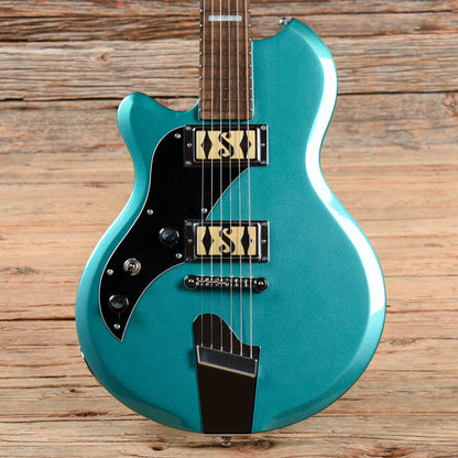 Supro 2020TM Westbury Dual Pickup Island Series Turquoise Metallic 2017 LEFTY Electric Guitars / Solid Body