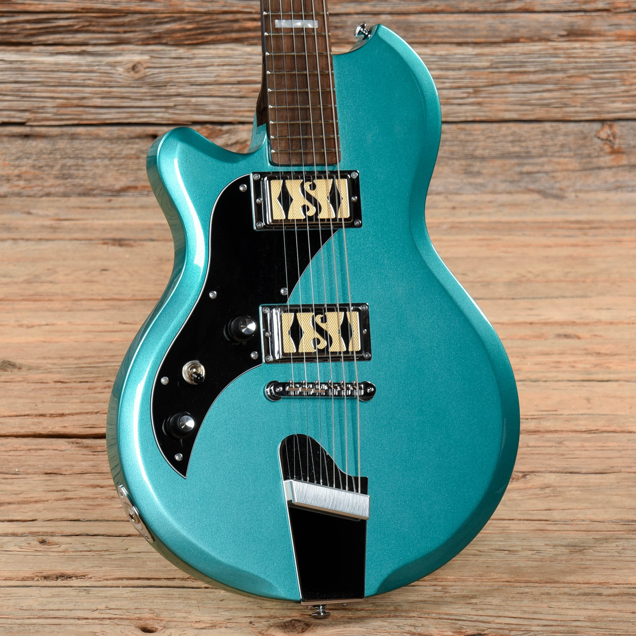 Supro 2020TM Westbury Dual Pickup Island Series Turquoise Metallic 2017 LEFTY Electric Guitars / Solid Body