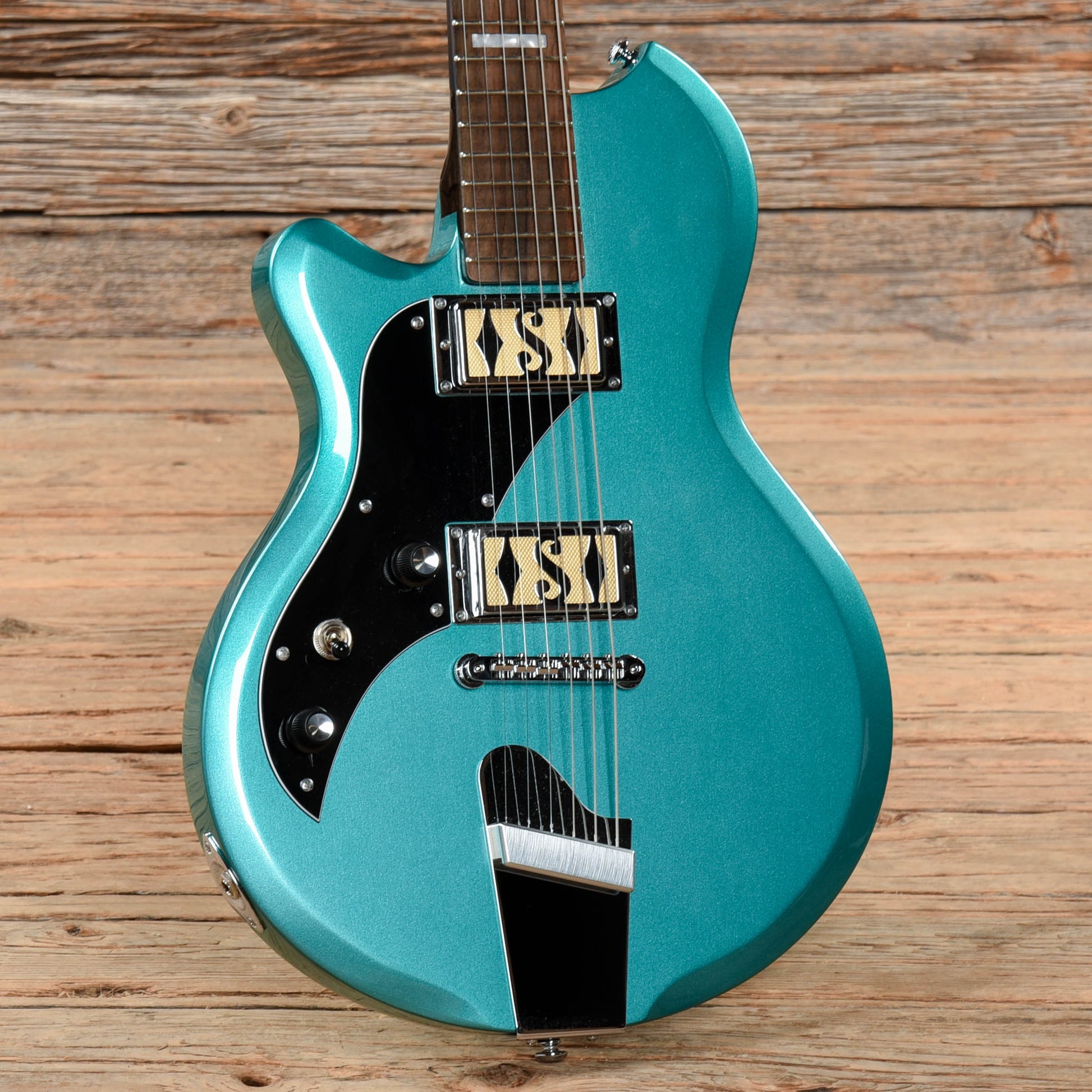 Supro 2020TM Westbury Dual Pickup Island Series Turquoise Metallic 2017 LEFTY Electric Guitars / Solid Body