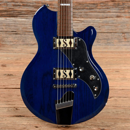 Supro Island Series Supro Westbury Baritone Trans Midnight Blue 2017 Electric Guitars / Solid Body