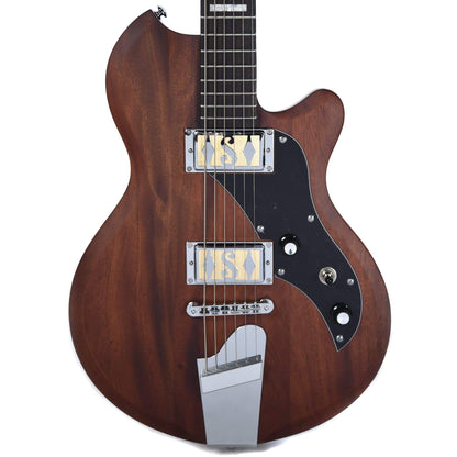 Supro Island Series Westbury Baritone Natural Mahogany Electric Guitars / Solid Body