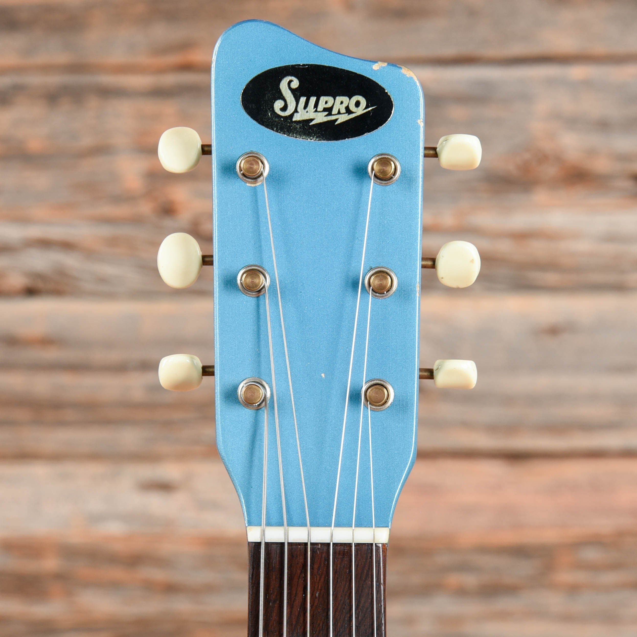 Supro S507 Super Seven Calypso Blue 1960s – Chicago Music Exchange