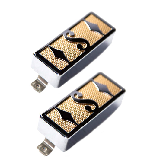 Supro Gold Foil Mini Humbucker Pickup Set Parts / Guitar Pickups