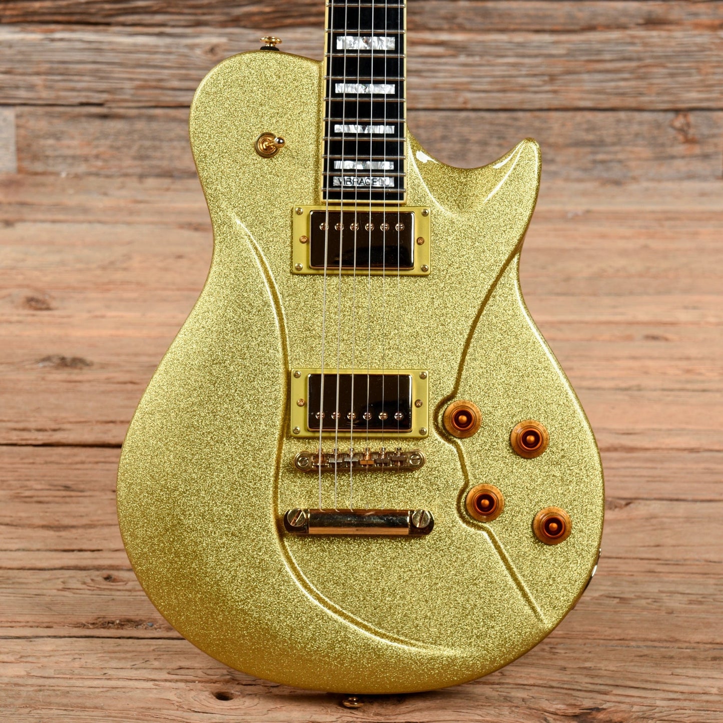 Switch Vibracell Gold Sparkle Electric Guitars / Solid Body