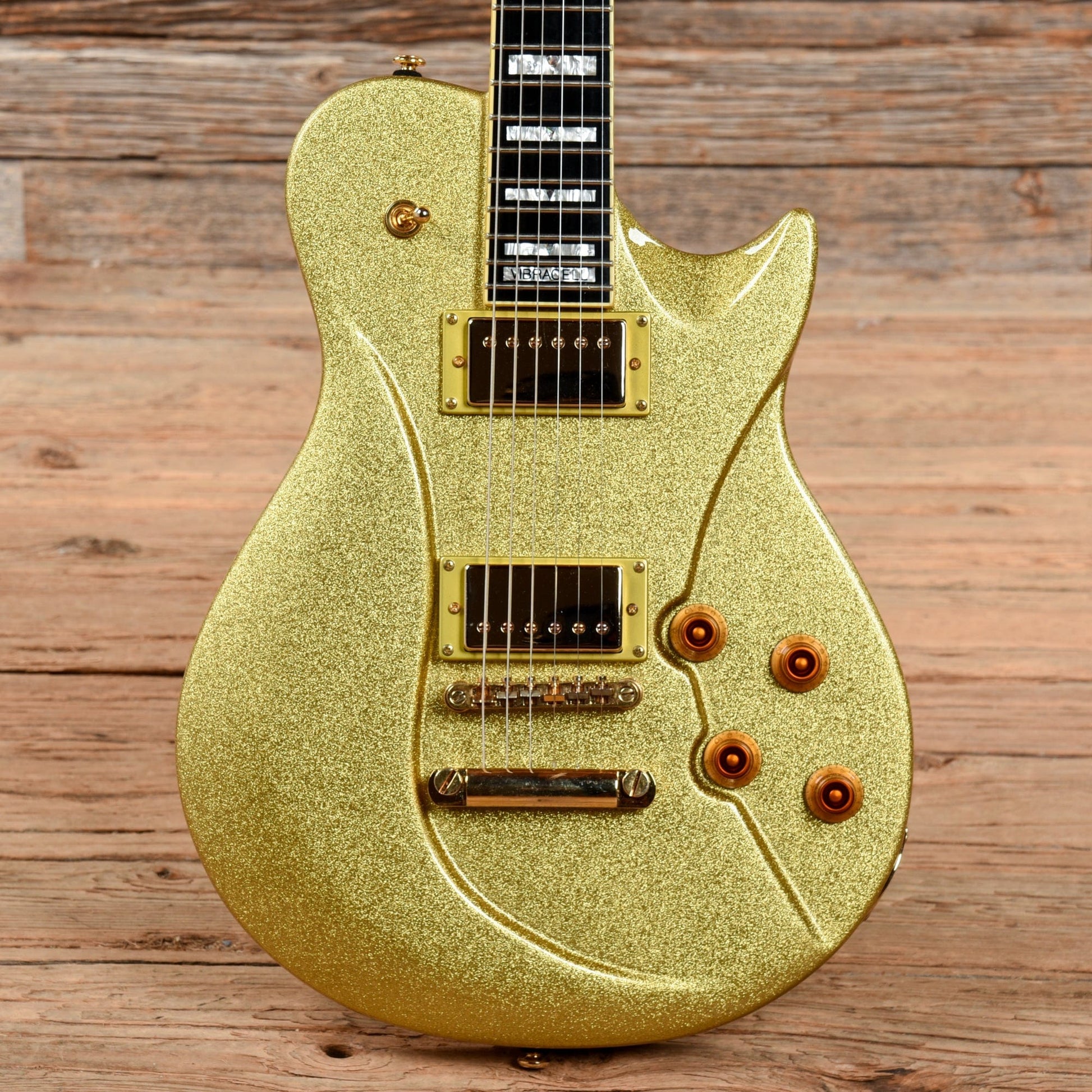 Switch Vibracell Gold Sparkle Electric Guitars / Solid Body